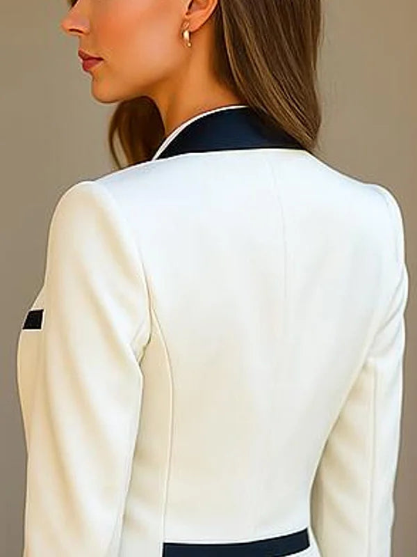 Abito smoking bianco sporco a 3 pezzi